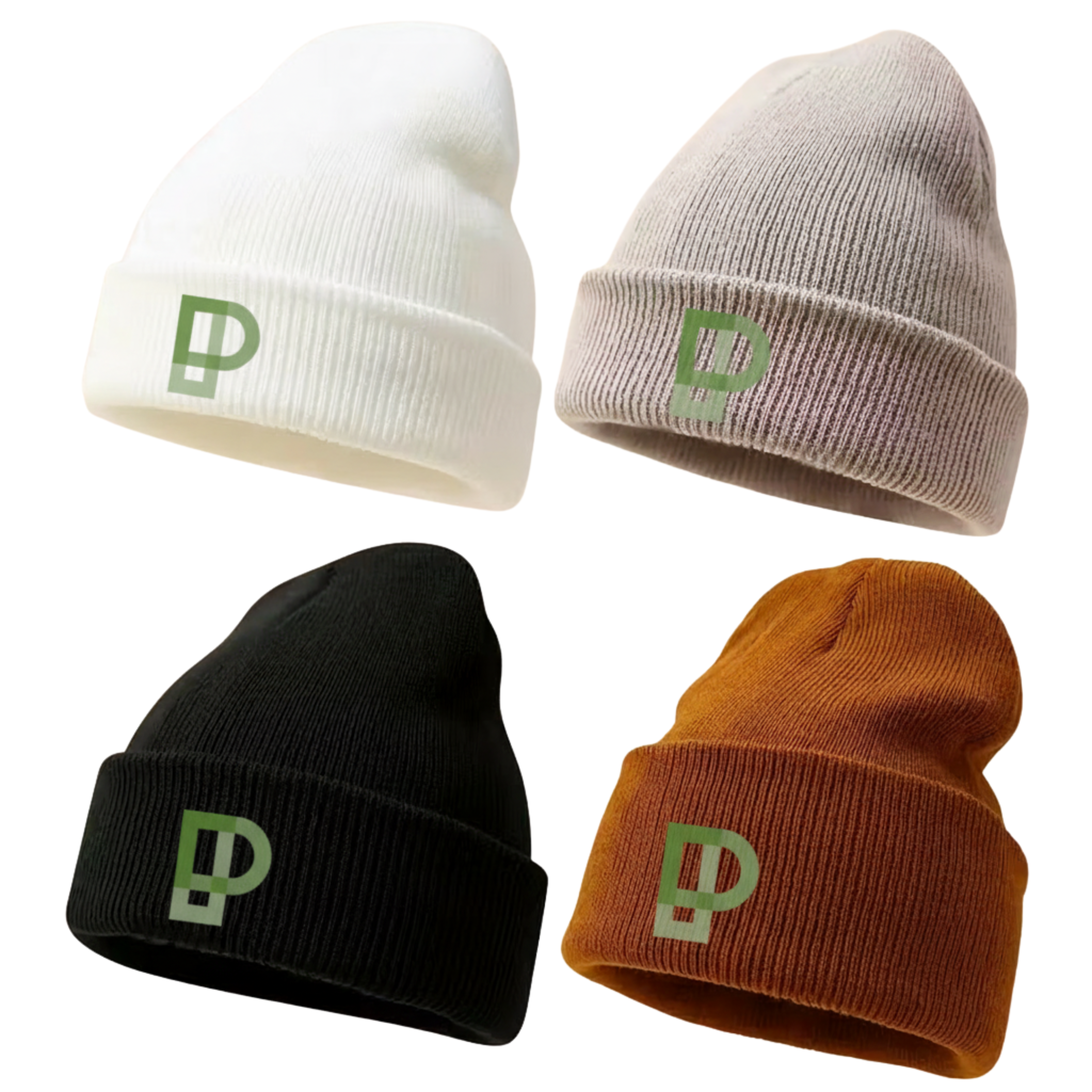 4pcs Kids' Solid Color Beanie Hats